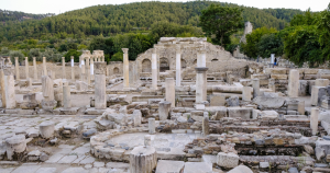 Ruins of an ancient bath house.
